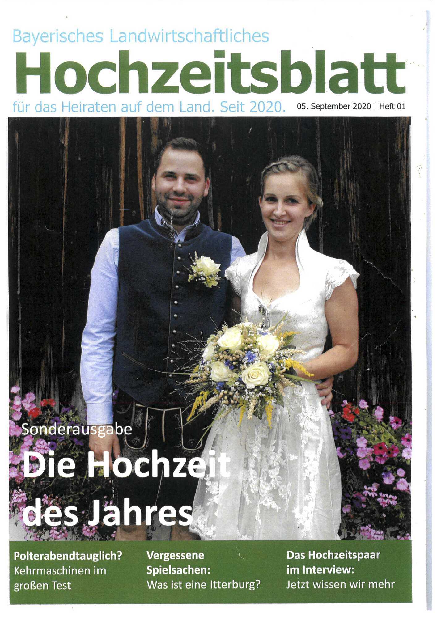 Ihre Hochzeitszeitung im Wochenblatt Bayerisches Landwirtschaftliches