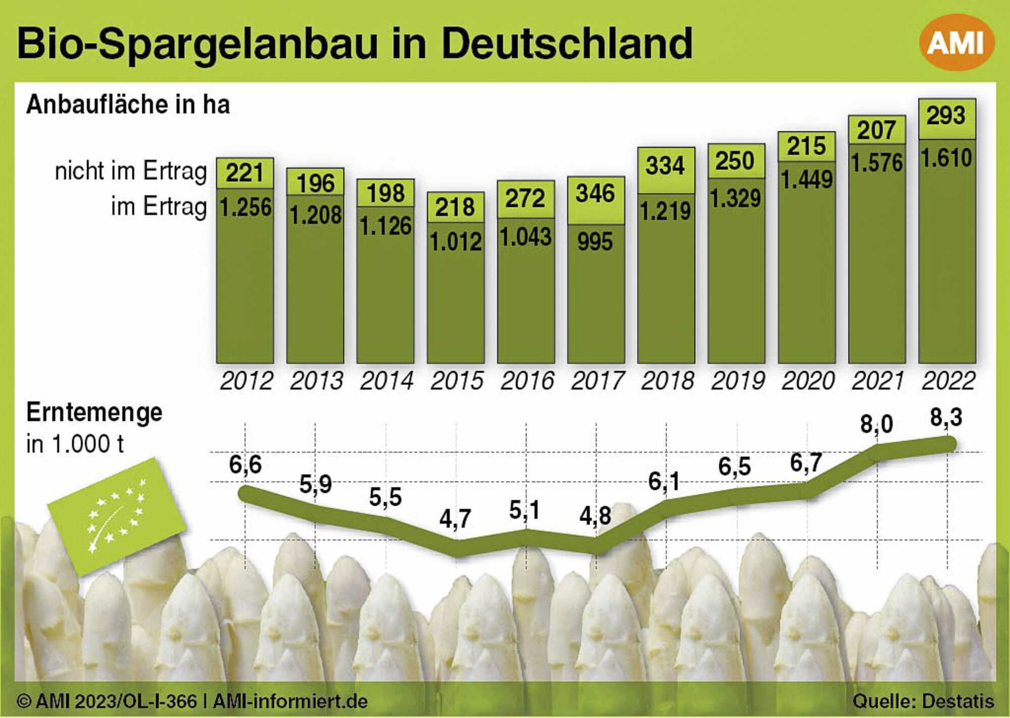 Jährlich mehr BioSpargel angebaut LAND & FORST 202023