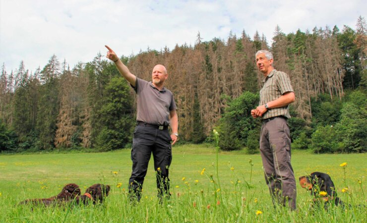 Lars Wollschläger (l.) mit Hubertus Schroeter | © ANW
