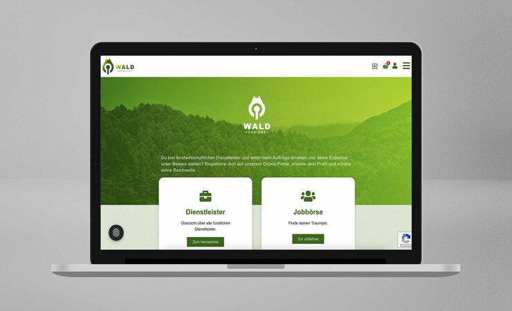 Unter www.wald-verbindet.com können Forstunternehmen ihren Auftritt im Portal nach eigenen Wünschen gestalten. | © Wald-verbindet.com