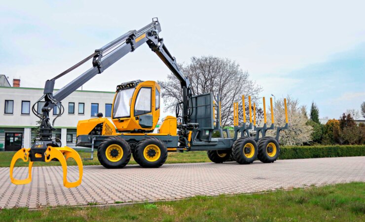 Der erste Prototyp des F6 hatte den Motor noch beim Mittelgelenk sitzen und die Fahrerkabine davor. | © OTL