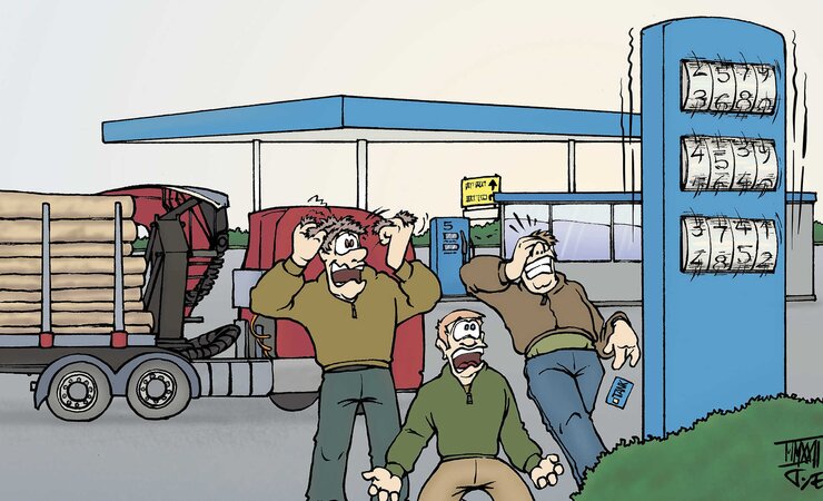 Höhen gestiegen | © Cartoon: T. Essner