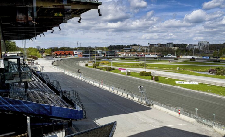 Das Gelände der Trabrennbahn Solvalla, auf dem die Swedish Forestry Expo stattfinden wird | © picture alliance / TT News Agency
