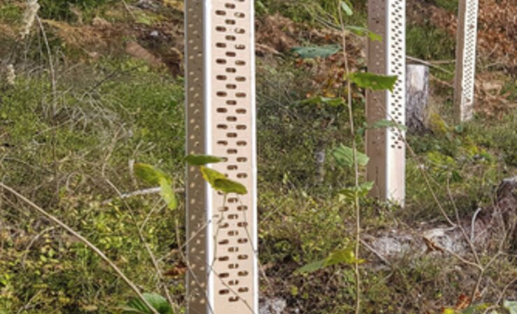 Das Hauptmaterial ist eine Holzfaserplatte | © Fundermax