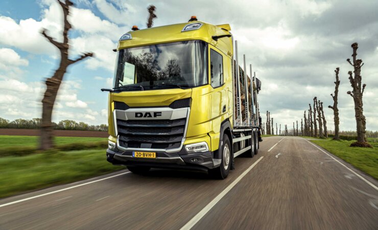 In der Construction-Variante mit stabiler Front und mehr Bodenfreiheit: der neue DAF XF | © DAF