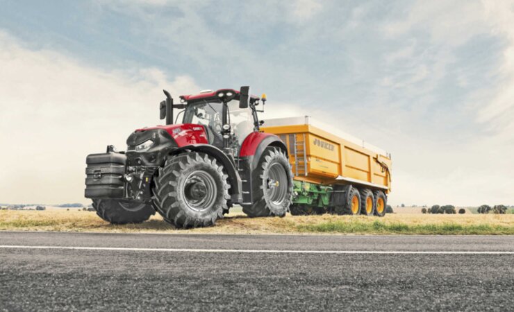 Zugpferd: Der kleine 250er wurde nachträglich vorgestellt, war aber schlussendlich doch nicht notwendig. | © Case IH