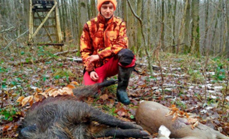 Die erste Drückjagd und gleich doppeltes Weidmannsheil. | © Sebastian Banse