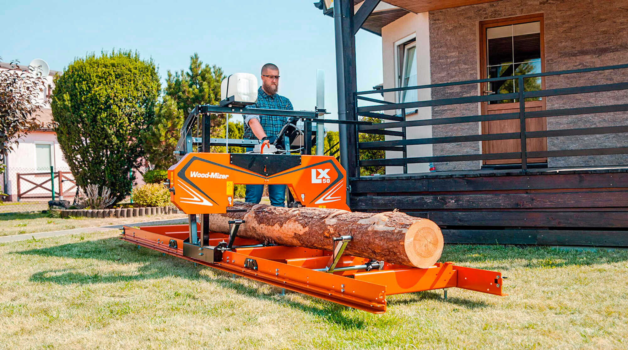 Die neue Kleinsäge LX50 von WoodMizer Bauholz statt Brennholz LUF